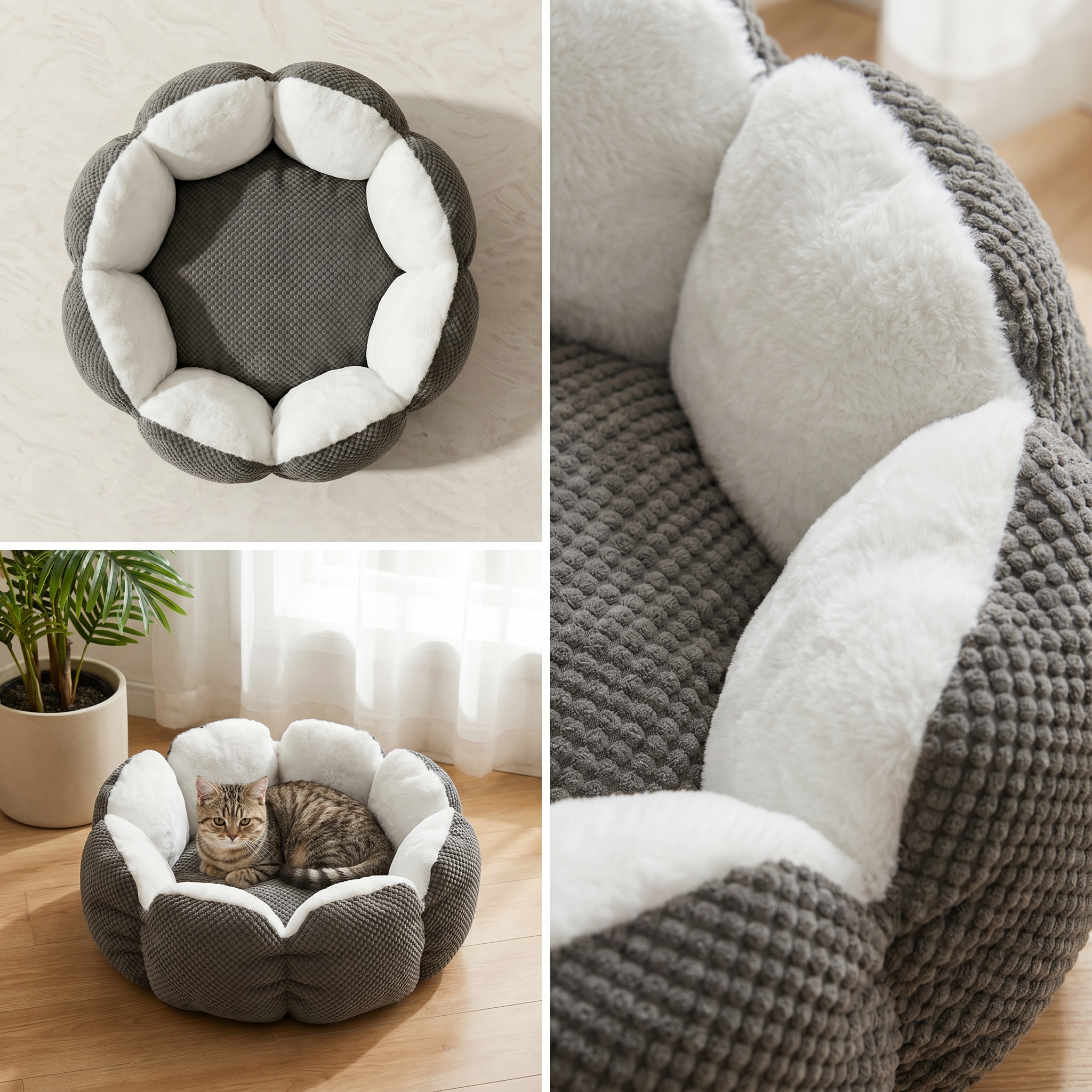flower bed · ash grey
