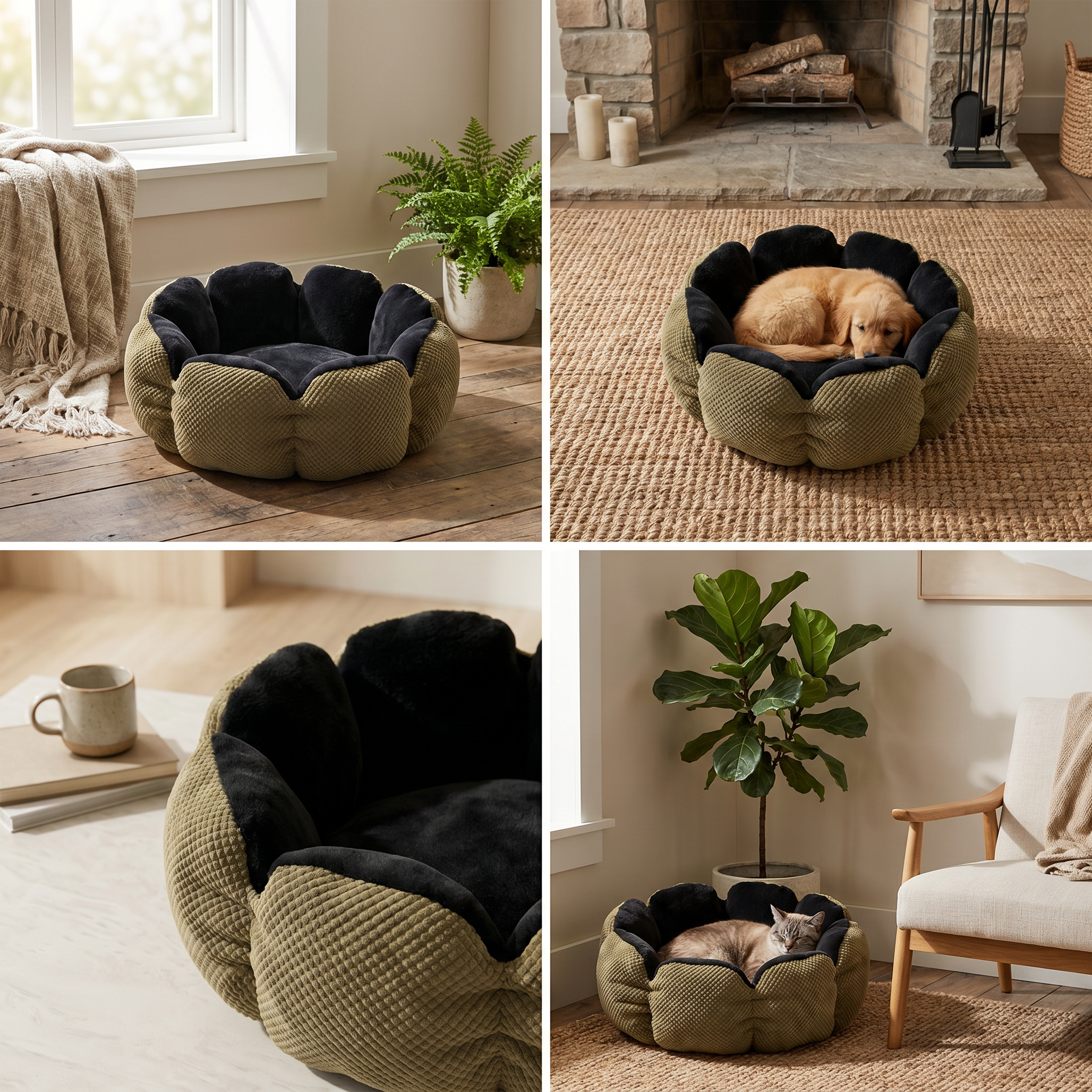 flower bed · olive shadow